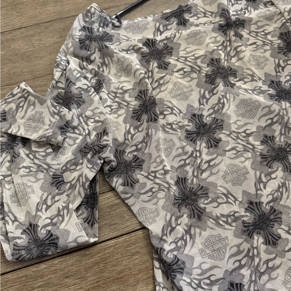 Harley-Davidson Black and Gray Graphic Tee